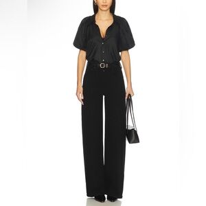 Citizens of Humanity Lyra Wide Leg Jeans in Plush Black Size 27 (NWT)